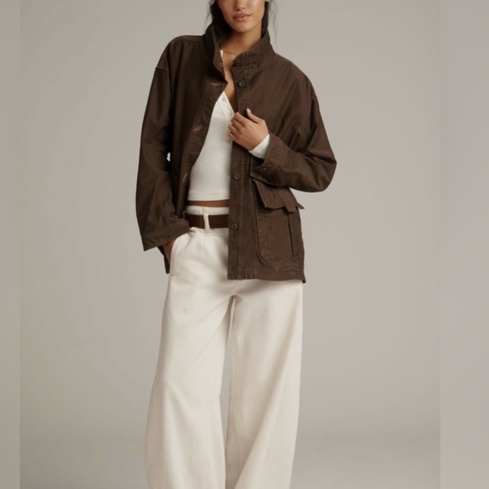 NWT Anthro Pilcro Brown Utility Jacket sz XXS
